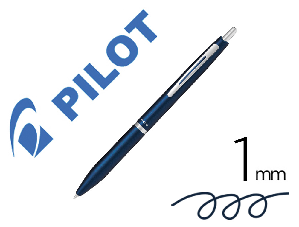 BOLIGRAFO PILOT ACRO 1000 TINTA GEL RETRACTIL PUNTA 1 MM AZUL NAVY